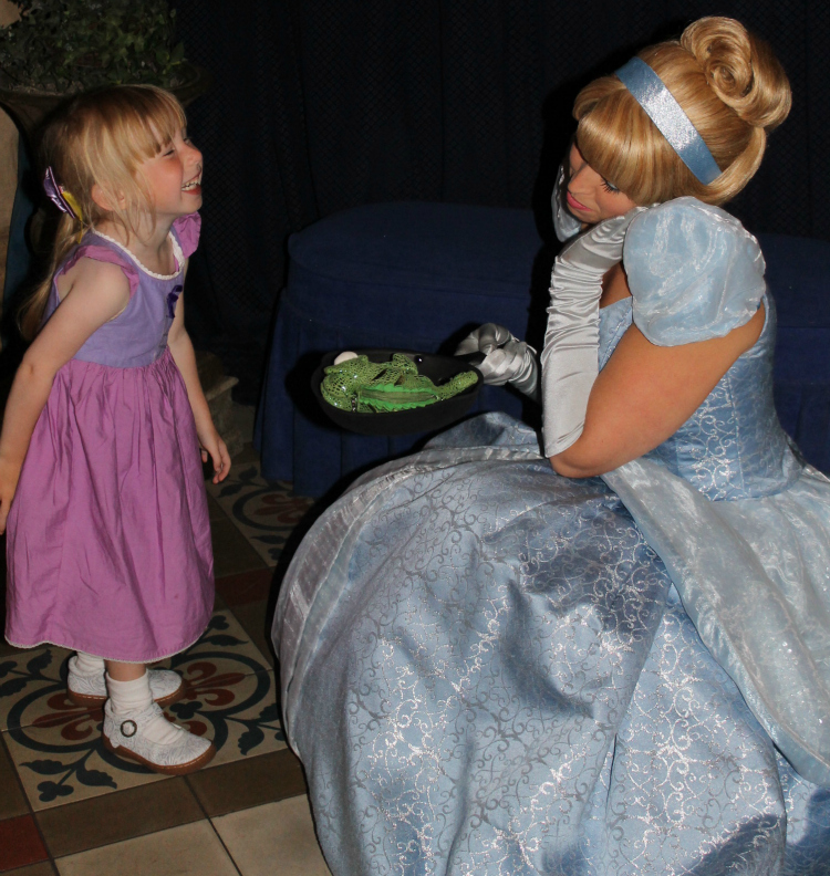 Little Miss' Favourite Character Dining in Walt Disney World from 2015 Cinderella Royal Table Lobby