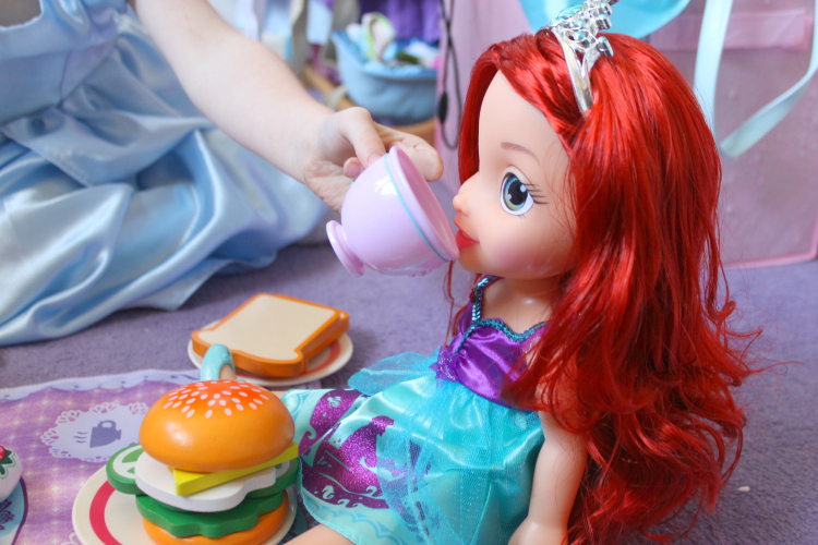 Cocktails in Teacups Disney Life Parenting Travel Blog Disney Toddler Dolls Jakks Review #nationalteaday Sharing