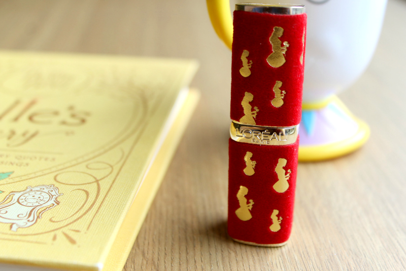 Cocktails in Teacups Disney Life Parenting Travle Blog L'Oreal Color Riche Beauty and the Beast Lipstick in Belle Review 1