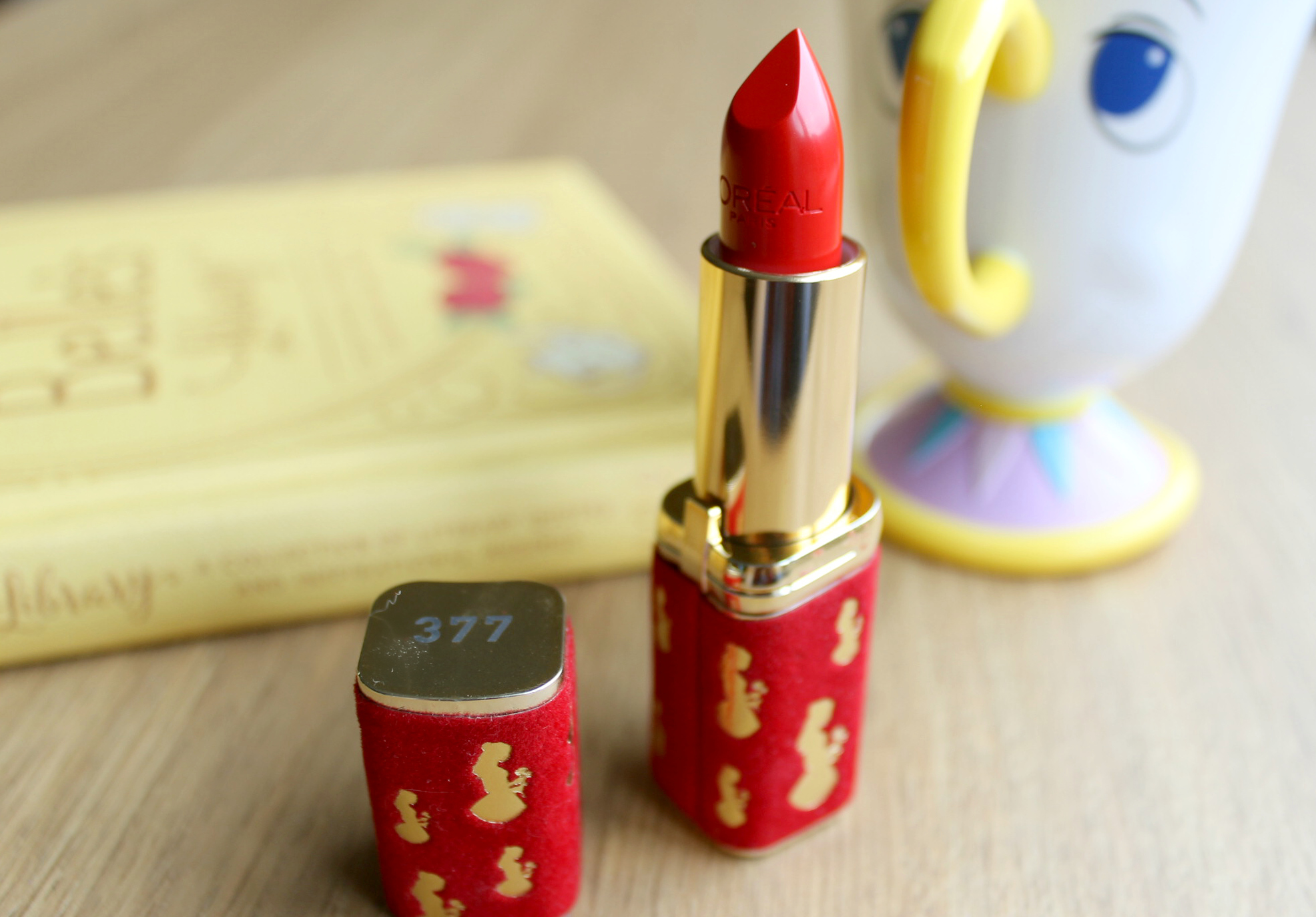 Cocktails in Teacups Disney Life Parenting Travle Blog L'Oreal Color Riche Beauty and the Beast Lipstick in Belle Review 3