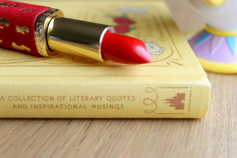 Cocktails in Teacups Disney Life Parenting Travle Blog L'Oreal Color Riche Beauty and the Beast Lipstick in Belle Review 4